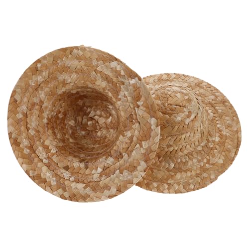GARIOUANS 2 Stück DIY Strohhüte für Leichtes Bastel Zubehör zum Bemalen und Gestalten Kreative Sonnenhüte für Puppen Party und Sommer Handliches Malspielzeug aus Naturfarbenem Stroh GARIOUANS 2 Stück DIY Strohhüte für Leichtes Bastel Zubehör zum Bemalen und Gestalten Kreative Sonnenhüte für Puppen Party und Sommer Handliches Malspielzeug aus Naturfarbenem Stroh von GARIOUANS