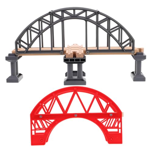 GARIOUANS 2 Stück Eisenbahnschienenzubehör Brücke DIY Modelleisenbahn Zubehör Zugszene Layout Requisite Eisenbahnschienenzubehör DIY Zugzubehör Lernspielzeug Zugszene Holz Rot GARIOUANS 2 Stück Eisenbahnschienenzubehör Brücke DIY Modelleisenbahn Zubehör Zugszene Layout Requisite Eisenbahnschienenzubehör DIY Zugzubehör Lernspielzeug Zugszene Holz Rot von GARIOUANS