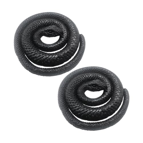 GARIOUANS 2 Stück Elastische Schwarze Schlangenspielzeuge Realistische Gummischlangen Halloween Party Deko Flexible Schlangenmodelle zur Vogel Katzenschreck Nutzung GARIOUANS 2 Stück Elastische Schwarze Schlangenspielzeuge Realistische Gummischlangen Halloween Party Deko Flexible Schlangenmodelle zur Vogel Katzenschreck Nutzung von GARIOUANS