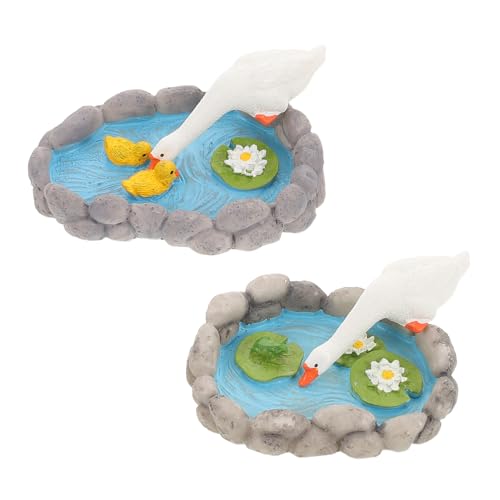 GARIOUANS 2 Stück Enten und Teich Ornament für Balkon Garten und Wohnzimmer Kreatives DIY Fairy Garden Zubehör GARIOUANS 2 Stück Enten und Teich Ornament für Balkon Garten und Wohnzimmer Kreatives DIY Fairy Garden Zubehör von GARIOUANS