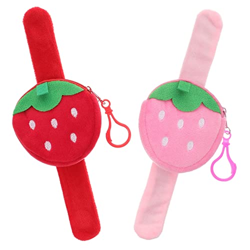 GARIOUANS 2 Stück Erdbeer Slap Armbänder Bunte Snap Wristbands für Trendige Party Mitgebsel für Jungen und Mädchen und Bequem für Geburtstagsfeiern GARIOUANS 2 Stück Erdbeer Slap Armbänder Bunte Snap Wristbands für Trendige Party Mitgebsel für Jungen und Mädchen und Bequem für Geburtstagsfeiern von GARIOUANS