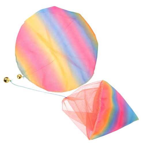 GARIOUANS 2 Stück Fallschirmspielzeug Handwurf Parachute für Outdoor Flugspielzeug mit Bunten Designs für Geburtstagsfeiern und Spielaktivitäten GARIOUANS 2 Stück Fallschirmspielzeug Handwurf Parachute für Outdoor Flugspielzeug mit Bunten Designs für Geburtstagsfeiern und Spielaktivitäten von GARIOUANS