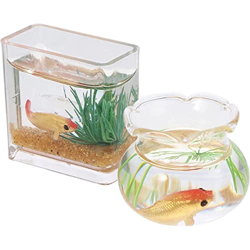 GARIOUANS 2 Stück Fischbowl Dekorationen Künstliche Fische für Puppenhaus Landschaftszubehör Tischdekoration und Farben Zufällig Zufällige Farbe GARIOUANS 2 Stück Fischbowl Dekorationen Künstliche Fische für Puppenhaus Landschaftszubehör Tischdekoration und Farben Zufällig Zufällige Farbe von GARIOUANS