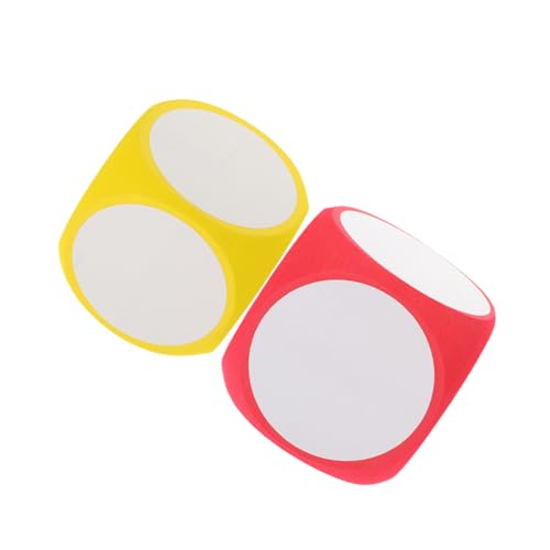 GARIOUANS 2 Stück Große Abwischbare Leichte DIY Spielwürfel für Brettspiele Lernspiele Party und Mathematische Aktivitäten Farbige Würfel Rot und Gelb für Vielseitigen Spielspaß GARIOUANS 2 Stück Große Abwischbare Leichte DIY Spielwürfel für Brettspiele Lernspiele Party und Mathematische Aktivitäten Farbige Würfel Rot und Gelb für Vielseitigen Spielspaß von GARIOUANS