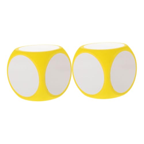 GARIOUANS 2 Stück Große Wiederverwendbare Schaumstoffwürfel Abwischbar Leichte Lernspiel blöcke DIY Blanko Würfel für Teamspiele Klassenzimmer Unterrichtsspielzeug Gelb GARIOUANS 2 Stück Große Wiederverwendbare Schaumstoffwürfel Abwischbar Leichte Lernspiel blöcke DIY Blanko Würfel für Teamspiele Klassenzimmer Unterrichtsspielzeug Gelb von GARIOUANS