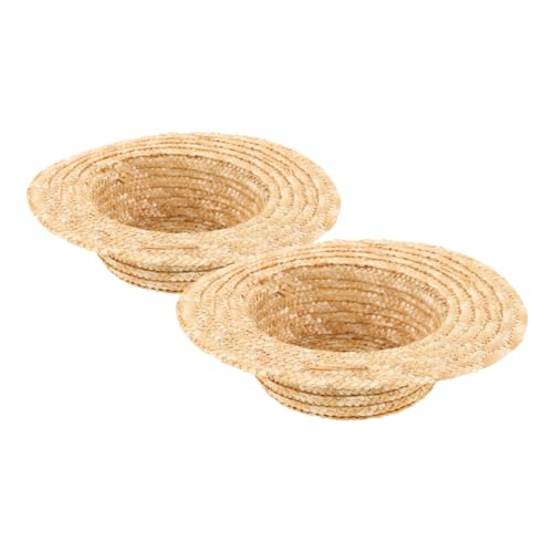 GARIOUANS 2 Stück Handgemachte Kleine Hüte für Puppen Runde Bastelhüte für DIY Dekorationen Kreative Bastelprojekte und Tischaccessoires für Miniaturornamente GARIOUANS 2 Stück Handgemachte Kleine Hüte für Puppen Runde Bastelhüte für DIY Dekorationen Kreative Bastelprojekte und Tischaccessoires für Miniaturornamente von GARIOUANS