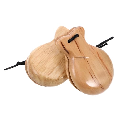 GARIOUANS 2 Stück Handliche Holz Kastagnetten Sichere Finger Percussion Instrumente mit Abgerundeten Kanten Leichtes Design für Fördert Rhythmusgefühl und Musikalische Früherziehung GARIOUANS 2 Stück Handliche Holz Kastagnetten Sichere Finger Percussion Instrumente mit Abgerundeten Kanten Leichtes Design für Fördert Rhythmusgefühl und Musikalische Früherziehung von GARIOUANS