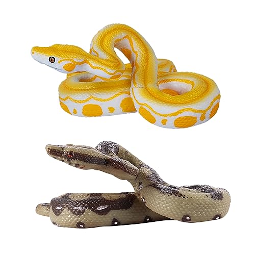 GARIOUANS 2 Stück Hochsimulierte Boa Spielzeugschlange Streich Schlangenfigur Modell Riesige Gefälschte Schlange Schlangen Simulationsschlangenmodell Lebensgroße Schlangenboa GARIOUANS 2 Stück Hochsimulierte Boa Spielzeugschlange Streich Schlangenfigur Modell Riesige Gefälschte Schlange Schlangen Simulationsschlangenmodell Lebensgroße Schlangenboa von GARIOUANS