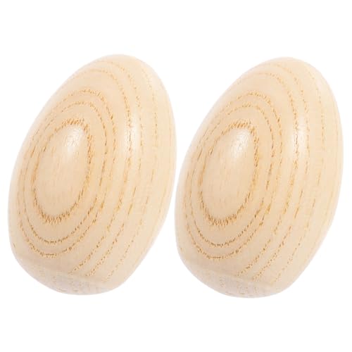 GARIOUANS 2 Stück Holz Ei Maracas Musikalisches Percussion für Kreative Früherziehung und Spielspaß GARIOUANS 2 Stück Holz Ei Maracas Musikalisches Percussion für Kreative Früherziehung und Spielspaß von GARIOUANS
