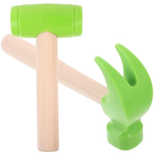 GARIOUANS 2 Stück Holzhammer Leichter Sicherer Kinderwerkzeug Hammer für Kleinkinder Fördert Griffstärke Hand Auge Koordination und Motorik Kindgerechtes Design in Grün GARIOUANS 2 Stück Holzhammer Leichter Sicherer Kinderwerkzeug Hammer für Kleinkinder Fördert Griffstärke Hand Auge Koordination und Motorik Kindgerechtes Design in Grün von GARIOUANS