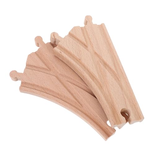 GARIOUANS 2 Stück Holzschienen Erweiterungsset Teilig mit Gebogenen Weichen Kompatibel mit Gängigen Holzeisenbahnen Austauschbare Holzschienenstücke für Kreatives Pädagogisches GARIOUANS 2 Stück Holzschienen Erweiterungsset Teilig mit Gebogenen Weichen Kompatibel mit Gängigen Holzeisenbahnen Austauschbare Holzschienenstücke für Kreatives Pädagogisches von GARIOUANS