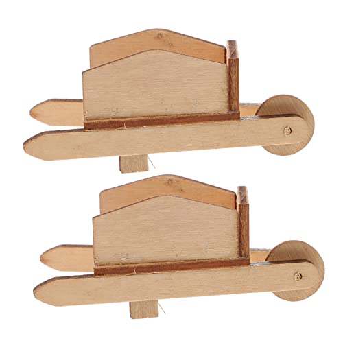 GARIOUANS 2 Stück Holzschubkarre Dekorative Wagen für Puppenhaus DIY Mini Garten Zubehör Fotografie Requisiten GARIOUANS 2 Stück Holzschubkarre Dekorative Wagen für Puppenhaus DIY Mini Garten Zubehör Fotografie Requisiten von GARIOUANS