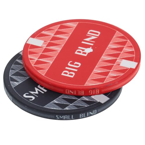 GARIOUANS 2 Stück Keramik Poker Dealer Button Rund Große und Kleine Blinds Leichtes Glattes Pokerchip Zubehör für Hold Spielzähler Partyspiel Belohnung Robustes Glücksspiel Accessoire GARIOUANS 2 Stück Keramik Poker Dealer Button Rund Große und Kleine Blinds Leichtes Glattes Pokerchip Zubehör für Hold Spielzähler Partyspiel Belohnung Robustes Glücksspiel Accessoire von GARIOUANS
