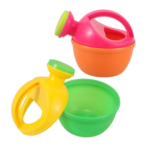 GARIOUANS 2 Stück Kleine Gießkanne aus Kunststoff für Wasserdichtes Wasserspielzeug mit Griffen Geeignet für Strand Bad und Garten für Wasser Sandspiele im Sommer von GARIOUANS
