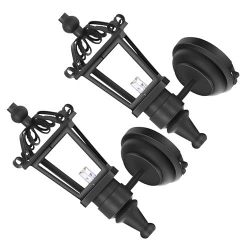 GARIOUANS 2 Stück LED Modellhaus Zubehör Dekorative Puppenstuben Wandlampe Schwarz Realistische DIY Innenbeleuchtung für Puppenhaus Detailgetreu und Kompakt GARIOUANS 2 Stück LED Modellhaus Zubehör Dekorative Puppenstuben Wandlampe Schwarz Realistische DIY Innenbeleuchtung für Puppenhaus Detailgetreu und Kompakt von GARIOUANS
