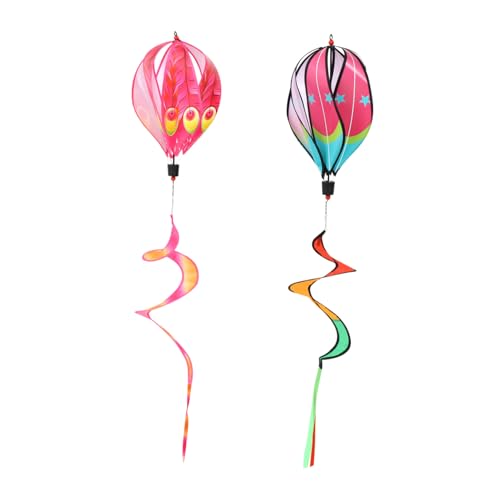 GARIOUANS 2 Stück Leichte Regenbogen Windspinners Heißluftballons Teiliges Wetterfeste Garten Deko für Kinderfeste Außenbereich Langlebige Sichere Garn Dekorationen GARIOUANS 2 Stück Leichte Regenbogen Windspinners Heißluftballons Teiliges Wetterfeste Garten Deko für Kinderfeste Außenbereich Langlebige Sichere Garn Dekorationen von GARIOUANS