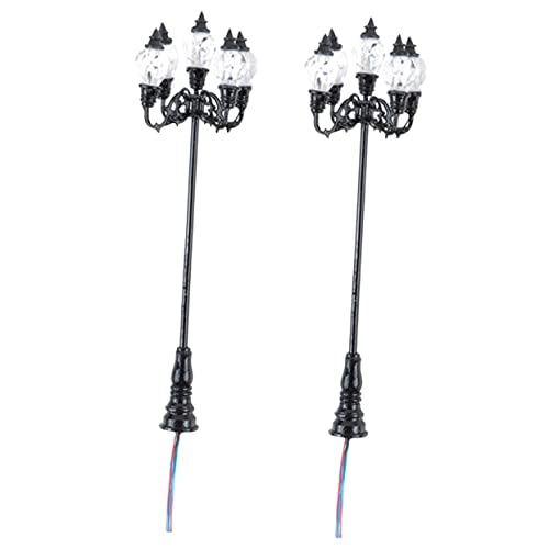 GARIOUANS 2 Stück Maßstab Warmes Gelbes Licht Wetterfeste Puppenhaus Beleuchtung Detailreiche Miniatur Gartenlampen für Sandtisch und Modellbau Dekoration GARIOUANS 2 Stück Maßstab Warmes Gelbes Licht Wetterfeste Puppenhaus Beleuchtung Detailreiche Miniatur Gartenlampen für Sandtisch und Modellbau Dekoration von GARIOUANS