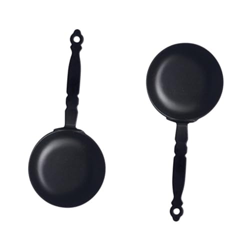 GARIOUANS 2 Stück Mini Frying Pan Model Miniatur-backformen Mini-pfannen Miniaturpfannen Puppenhauspfannen Küchenspielzeug Mini-pan-Modell Minipfanne Für Puppenhaus Schwarz Legierung GARIOUANS 2 Stück Mini Frying Pan Model Miniatur-backformen Mini-pfannen Miniaturpfannen Puppenhauspfannen Küchenspielzeug Mini-pan-Modell Minipfanne Für Puppenhaus Schwarz Legierung von GARIOUANS