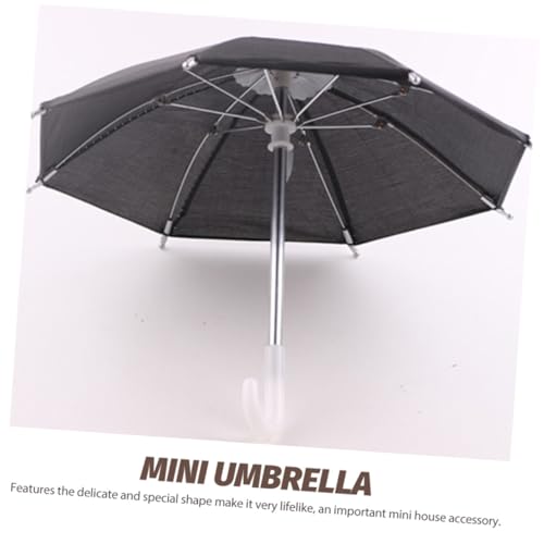 GARIOUANS 2 Stück Mini Puppen Regenschirm Schwarz Stabiles Material Dekoratives Miniatur Accessoire für Puppenhaus Vielseitig Einsetzbar als Tiny House Möbel und Haus Dekoration GARIOUANS 2 Stück Mini Puppen Regenschirm Schwarz Stabiles Material Dekoratives Miniatur Accessoire für Puppenhaus Vielseitig Einsetzbar als Tiny House Möbel und Haus Dekoration von GARIOUANS