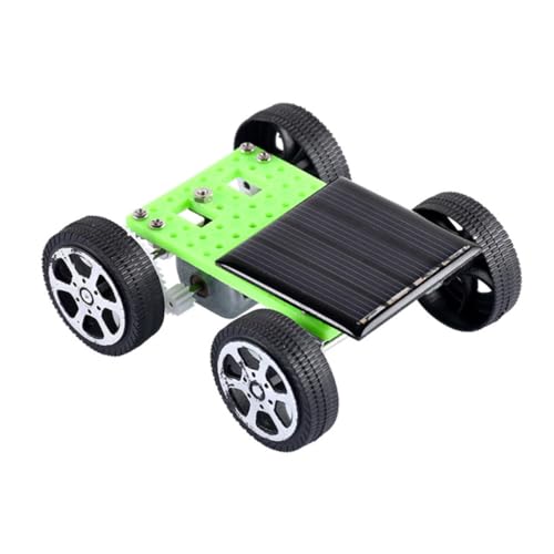 GARIOUANS 2 Stück Mini Solar Auto Bausatz Teilig DIY Wissenschaftliches Solar Betrieben ohne Batterie Fördert Geduld und Technikverständnis für Basteln und Lernen von GARIOUANS
