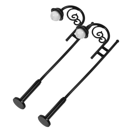 GARIOUANS 2 Stück Mini Street Light Ornamente Außen Winzig Miniatur Landschaft Straßenlaterne Strassenlicht Klein Solar- Puppe Dollhouse Street Lamp Mini-straßenlaterne Legierung GARIOUANS 2 Stück Mini Street Light Ornamente Außen Winzig Miniatur Landschaft Straßenlaterne Strassenlicht Klein Solar- Puppe Dollhouse Street Lamp Mini-straßenlaterne Legierung von GARIOUANS