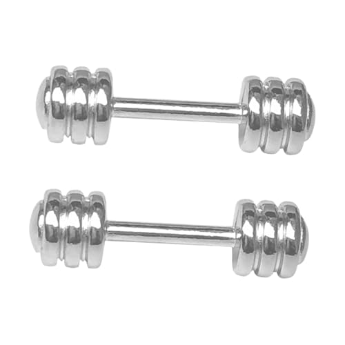 GARIOUANS 2 Stück Miniatur Hantel Modell Teilig aus Metall Mini Fitness Dekoration für Puppenhaus Realistische Miniatur Sportgeräte Leicht und Stabil als oder Fotorequisite GARIOUANS 2 Stück Miniatur Hantel Modell Teilig aus Metall Mini Fitness Dekoration für Puppenhaus Realistische Miniatur Sportgeräte Leicht und Stabil als oder Fotorequisite von GARIOUANS
