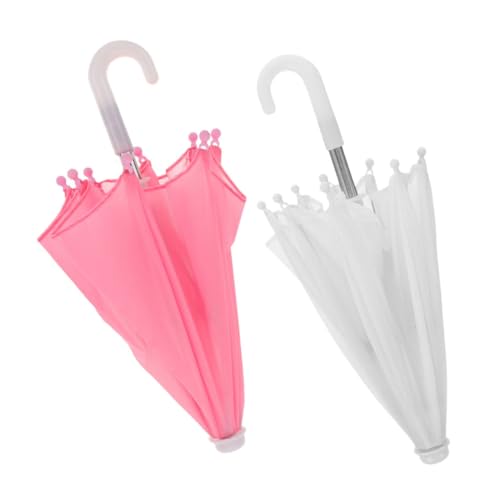 GARIOUANS 2 Stück Miniatur Puppenhaus Regenschirm Weiß Leichte Tragbare Accessoires für Puppenkleidung Wetterfeste Miniatur Schirme als Fotorequisiten und Kreative Dekoration GARIOUANS 2 Stück Miniatur Puppenhaus Regenschirm Weiß Leichte Tragbare Accessoires für Puppenkleidung Wetterfeste Miniatur Schirme als Fotorequisiten und Kreative Dekoration von GARIOUANS