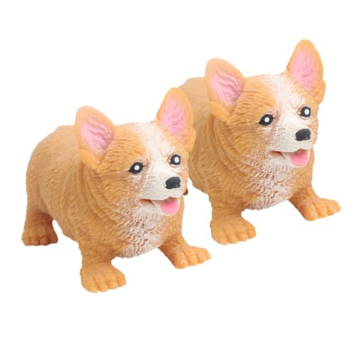 GARIOUANS 2 Stück Niedliches Corgi Hund Lustiges Stressabbau Elastische Druckspielzeuge für Party Dekoration für Hundeliebhaber GARIOUANS 2 Stück Niedliches Corgi Hund Lustiges Stressabbau Elastische Druckspielzeuge für Party Dekoration für Hundeliebhaber von GARIOUANS