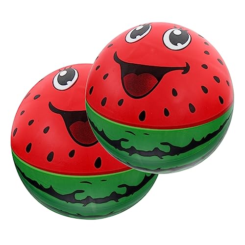 GARIOUANS 2 Stück PVC Aufblasbare Wassermelonen Strandbälle Langlebig für und Outdoor Aktivitäten Sicheres für Erwachsene von GARIOUANS