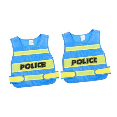 GARIOUANS 2 Stück Polizei Kostüm Weste Weiche Stoffweste für Kleinkinder und Bequemes Rollenspiel Zubehör für Karneval Fasching Kostümparty und Bühnenauftritte GARIOUANS 2 Stück Polizei Kostüm Weste Weiche Stoffweste für Kleinkinder und Bequemes Rollenspiel Zubehör für Karneval Fasching Kostümparty und Bühnenauftritte von GARIOUANS