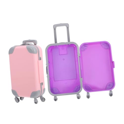 GARIOUANS 2 Stück Puppenkoffer Miniaturgepäck Mini-Koffer- -Aktentasche Puppenhaus -Accessoire Mini-Raumdekoration Mini-Aktentaschenspielzeug Koffer-Minimodell Abs GARIOUANS 2 Stück Puppenkoffer Miniaturgepäck Mini-Koffer- -Aktentasche Puppenhaus -Accessoire Mini-Raumdekoration Mini-Aktentaschenspielzeug Koffer-Minimodell Abs von GARIOUANS