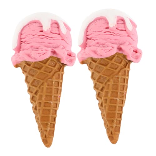 GARIOUANS 2 Stück Realistische Eiswaffel Deko Künstliche Eistüten für Partydekoration Schaufenster Display und Fotografie Lifelike Dessert Modell GARIOUANS 2 Stück Realistische Eiswaffel Deko Künstliche Eistüten für Partydekoration Schaufenster Display und Fotografie Lifelike Dessert Modell von GARIOUANS