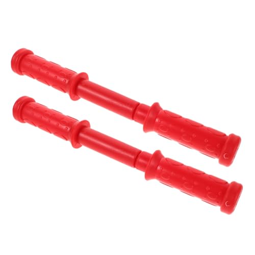 GARIOUANS 2 Stück Schaukelpferd Griffe Kunststoff Ergonomisch Kindergriff für DIY Montage Ersatzteile Rot von GARIOUANS