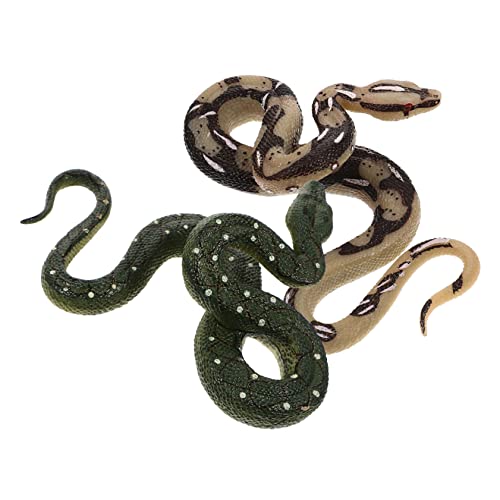 GARIOUANS 2 Stück Simulation Snake Figurine Realistische Schlangen Dekoration für Garten und Party Langlebig aus Sicherem Kunststoff Leicht und Vielseitig Einsetzbar für Kreative Streiche GARIOUANS 2 Stück Simulation Snake Figurine Realistische Schlangen Dekoration für Garten und Party Langlebig aus Sicherem Kunststoff Leicht und Vielseitig Einsetzbar für Kreative Streiche von GARIOUANS