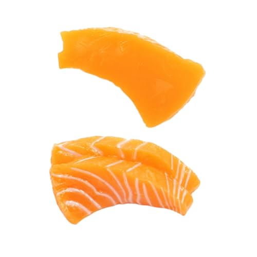 GARIOUANS 2 Stück Simulierte Lachsscheiben Modell Dekorative Sashimi Deko Für Restaurant und Zuhause Hochrealistisch Wiederverwendbar Robust GARIOUANS 2 Stück Simulierte Lachsscheiben Modell Dekorative Sashimi Deko Für Restaurant und Zuhause Hochrealistisch Wiederverwendbar Robust von GARIOUANS