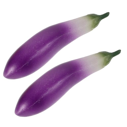 GARIOUANS 2 Stück Simuliertes Gemüsemodell Ausstellungsmodell Gemüsestütze Dekorative Gemüsemodelle Simulation Gemüsedekor Simuliertes Essen Heimdekoration Lebensechte Aubergine Plastik GARIOUANS 2 Stück Simuliertes Gemüsemodell Ausstellungsmodell Gemüsestütze Dekorative Gemüsemodelle Simulation Gemüsedekor Simuliertes Essen Heimdekoration Lebensechte Aubergine Plastik von GARIOUANS