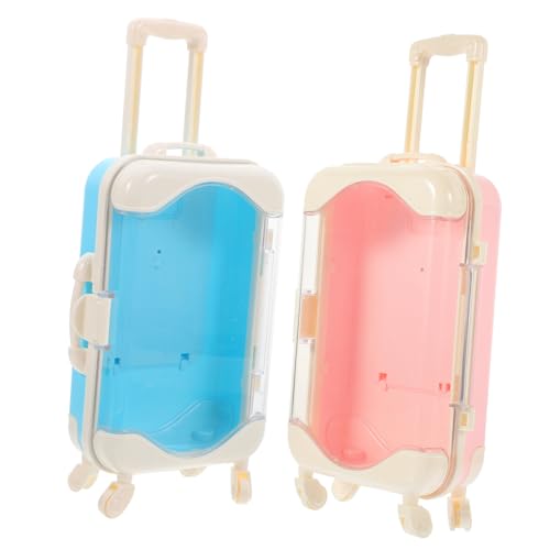 GARIOUANS 2 Stück Simuliertes Reisefall Simulation Koffer Mini-Koffer Koffer kleines Kofferspielzeug Koffer transportieren Spielzeuggepäck Plastik GARIOUANS 2 Stück Simuliertes Reisefall Simulation Koffer Mini-Koffer Koffer kleines Kofferspielzeug Koffer transportieren Spielzeuggepäck Plastik von GARIOUANS
