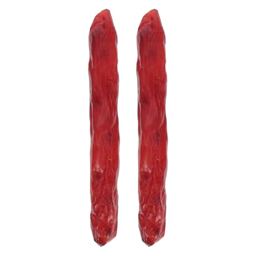 GARIOUANS 2 Stück Simuliertes Wurstmodell Künstliche Wurst Wurst-Fotografie-Requisite Simulation Wurst Realistisches Wurstmodell Requisiten Essen Wurst-Modell Lebensechte Wurst Hüllen PVC von GARIOUANS