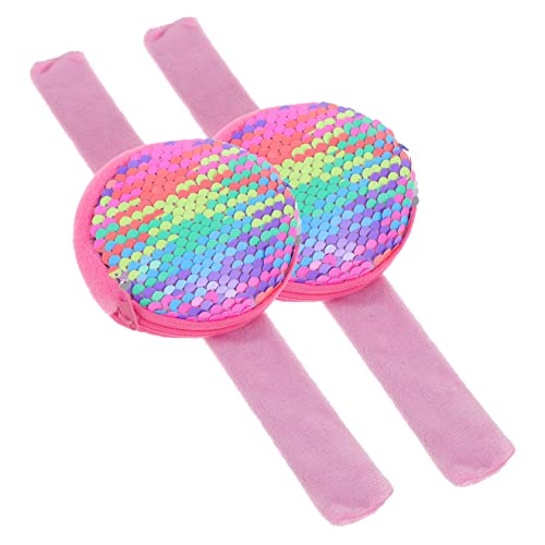 GARIOUANS 2 Stück Slap Bands Party Armbänder Multifunktionale Geldbörse für Münzen Lustige Slap Bracelets für Feiern und Spiele von GARIOUANS