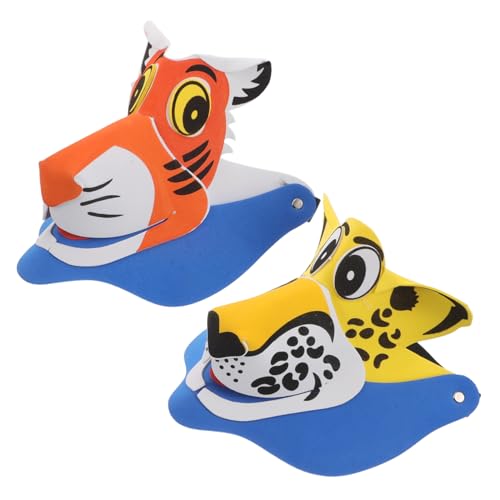 GARIOUANS 2 Stück Sonnenhut für kindermütze tiermütze Hut- dekorativer Tigerhut Geburtstagsfeierhut Cartoon-Hut-Requisite Tiger-Kopfbedeckung entzückendes Kinderspielzeug Schaum GARIOUANS 2 Stück Sonnenhut für kindermütze tiermütze Hut- dekorativer Tigerhut Geburtstagsfeierhut Cartoon-Hut-Requisite Tiger-Kopfbedeckung entzückendes Kinderspielzeug Schaum von GARIOUANS