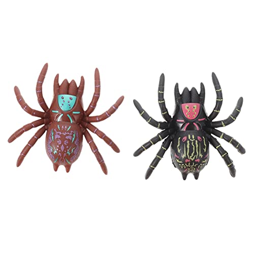 GARIOUANS 2 Stück Spinne Realistische Streich Requisiten Spinnen Streich Requisite Halloween Gruseliges Tier Halloween Zubehör Party Streich Gefälschte Spinne Requisite Party von GARIOUANS