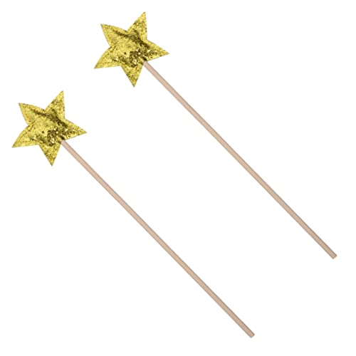 GARIOUANS 2 Stück Sternförmige Glitzer Zauberstäbe für Magische Fee Sticks mit Funkelndem Stern Design für Mädchen Geburtstag Halloween Kostüm Rollenspiel und Partydeko GARIOUANS 2 Stück Sternförmige Glitzer Zauberstäbe für Magische Fee Sticks mit Funkelndem Stern Design für Mädchen Geburtstag Halloween Kostüm Rollenspiel und Partydeko von GARIOUANS