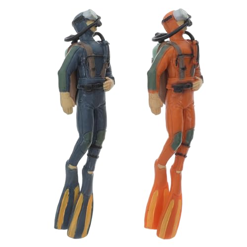 GARIOUANS 2 Stück Teiliges Aquarium Taucher Modell Lebensechte Mini Taucher Figuren als Deko Langlebiges Kunststoff Zubehör für Aquarium und Fischbecken Natürliche Unterwasser atmosphäre GARIOUANS 2 Stück Teiliges Aquarium Taucher Modell Lebensechte Mini Taucher Figuren als Deko Langlebiges Kunststoff Zubehör für Aquarium und Fischbecken Natürliche Unterwasser atmosphäre von GARIOUANS