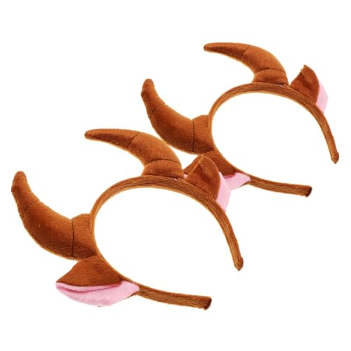 GARIOUANS 2 Stück Teiliges Bull Horn Stirnband mit Großen Braunen Hörnern Tierohren Haarreif für Erwachsene Modisches Cosplay Accessoire für Halloween Kostümparty Schulaufführung und GARIOUANS 2 Stück Teiliges Bull Horn Stirnband mit Großen Braunen Hörnern Tierohren Haarreif für Erwachsene Modisches Cosplay Accessoire für Halloween Kostümparty Schulaufführung und von GARIOUANS