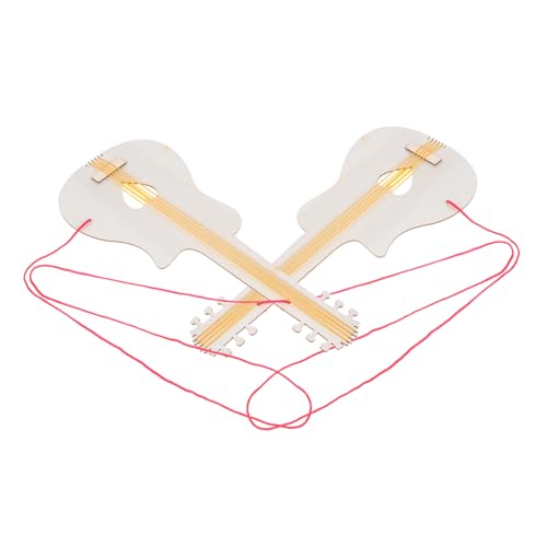 GARIOUANS 2 Stück Teiliges DIY Holzgitarren Unvollendetes Musikinstrument Bastelspielzeug zum Bemalen und Gestalten Robustes Holzspielzeug für Jungen und Mädchen Kreative Handwerksidee von GARIOUANS