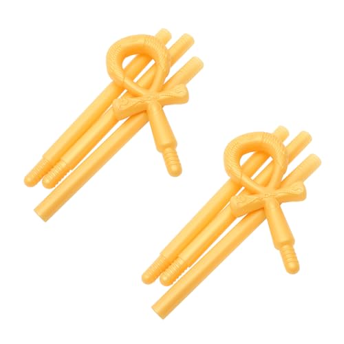GARIOUANS 2 Stück Teiliges Halloween Ägyptisches Detailreiches Kostümzubehör mit Schlangenmotiv Vielseitiger Walking Cane für Cosplay Mottopartys und Historische Verkleidungen von GARIOUANS