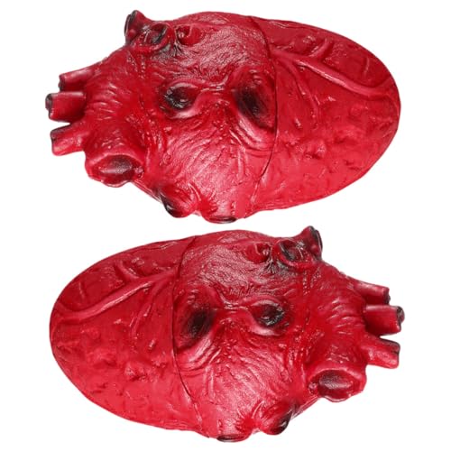 GARIOUANS 2 Stück Teiliges Halloween Herz Deko Realistisch Vinyl Herz Requisiten Leichte Gruselige Party Deko für Schlafzimmer Wohnzimmer Bar für Halloween Stimmung und Scherzspaß GARIOUANS 2 Stück Teiliges Halloween Herz Deko Realistisch Vinyl Herz Requisiten Leichte Gruselige Party Deko für Schlafzimmer Wohnzimmer Bar für Halloween Stimmung und Scherzspaß von GARIOUANS