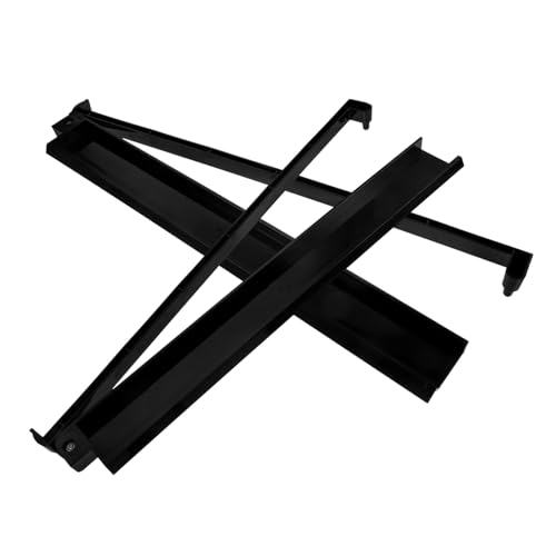 GARIOUANS 2 Stück Teiliges Mahjong Pusher und Rack aus Transparentem Langlebigem Kunststoff Integrierte Fliesenablage und Schieber Platzsparend Leicht zu Transportieren für Familienspiele von GARIOUANS