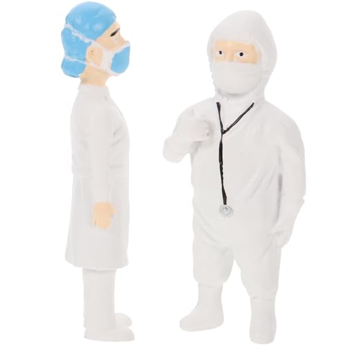 GARIOUANS 2 Stück Teiliges Miniatur Arzt Figuren Detailgetreue Sandtisch Menschen Modelle Lebensechte Simulation für Mikro Landschaften Puppenhaus Dekoration Garten und Architekturszenen GARIOUANS 2 Stück Teiliges Miniatur Arzt Figuren Detailgetreue Sandtisch Menschen Modelle Lebensechte Simulation für Mikro Landschaften Puppenhaus Dekoration Garten und Architekturszenen von GARIOUANS