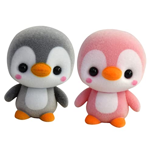 GARIOUANS 2 Stück Teiliges Plüsch Pinguin Stofftier Weiches Kuscheltier und Niedliches Winter Süßes Pinguin Dekokissen für Kinderzimmer und von GARIOUANS